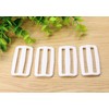Shapenty Plastic Tri-glide Slides Button Fasteners Adjustable Webbing Triglides Slider