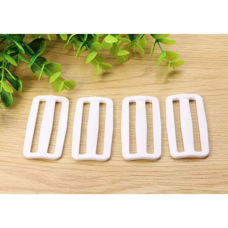 Shapenty Plastic Tri-glide Slides Button Fasteners Adjustable Webbing Triglides Slider