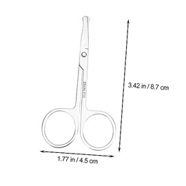 4pcs Mustache Scissors Brow Trimmer for Men Women Nose Hair Scissors Grooming Tool Stainless Steel
