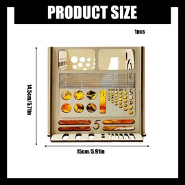 FILOEEX All-in-one Wooden Yarn Bowl,Wooden Yarn Bowls for Crochet,Multifunctional Yarn Bowl Yarn Box,Knitting and Crochet Gauge,Yarn Storage Organizer for Yarn Gifts for Crocheter Lovers