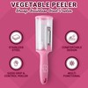 Vegetable Peeler with Storage Container – Round Shape Sharp Julienne