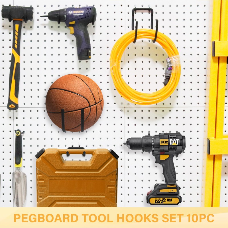 BFPeaky Heavy Duty Pegboard Hooks - Pegboard Organizer Accessories Kit