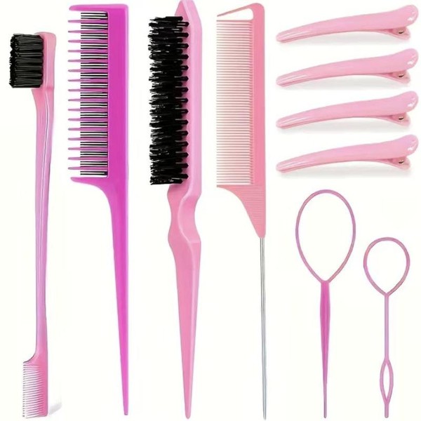 Hair Styling Comb Set, 10pcs/set Hair Braiding Styling Tools Including