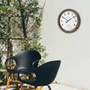 Bulova Patio Time Wall Clock C4879 | 10.25" Rattan-Look Waterproof