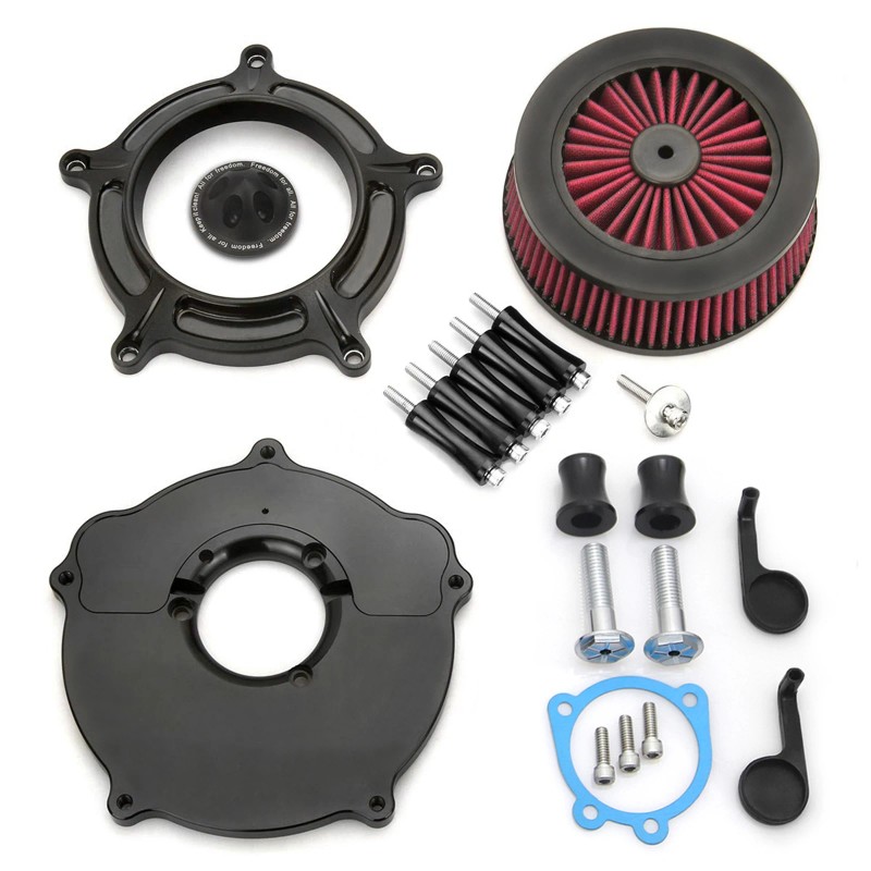 Turbine Style High Flow Air Cleaner Intake System for Harley