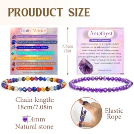 XSDSLS 2 Stück 4mm Edelstein Perlen Armband für Frauen Naturstein Perlenarmband Stretch Armband Kristall Perlenarmband Tigerauge Armband Grüner Aventurin Edelstein Armband für Damen (Set5)