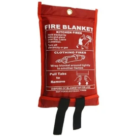 Quick Release Soft Case Fire Blanket 100% Glass Fabric, Perfect for Home, Kitchen Fire, Work Place, Office (Soft Case 1mX1m)