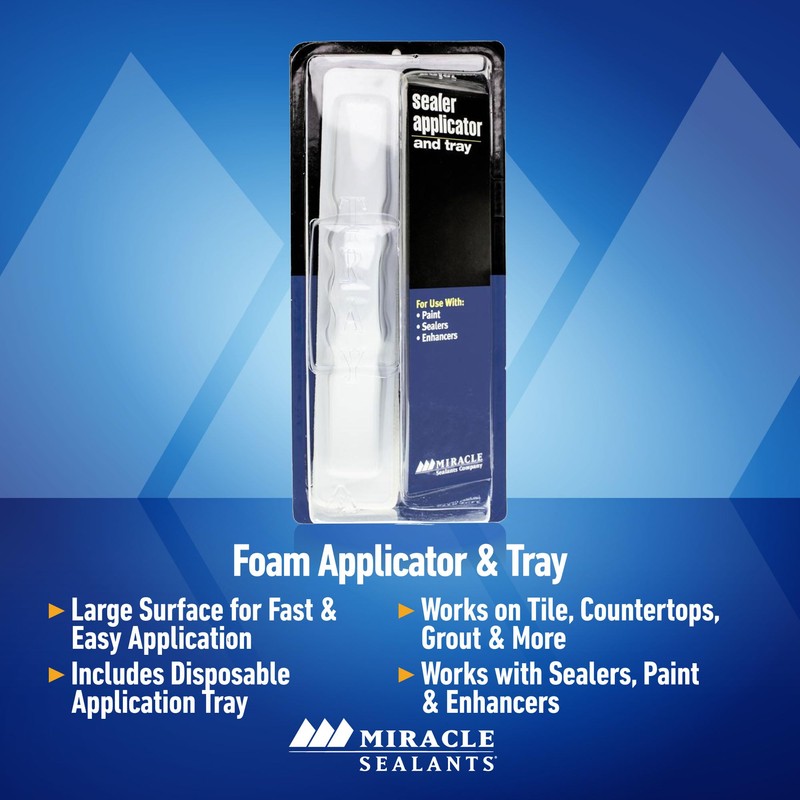 Miracle Sealants Mira Brush Sealer Applicator & Tray for Tile,