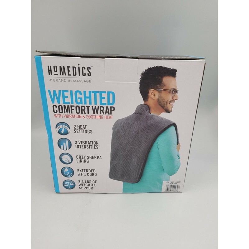 Homedics Weighted Comfort Wrap Vibration&Soot