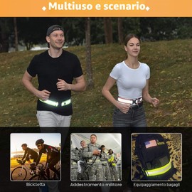 AYKRM Bande Catarifrangenti Giallo Arancione Fluo (Arancione, S-XXL)