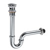 MENATT Bathroom Basin Sink Stopper U Shape Bottle Trap，Adjustable Height