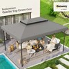 Outsunny 13' x 10' Gazebo Replacement Canopy, Gazebo Top Cover
