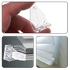 PREMJCROY 20 Pcs Blind Hold Down Brackets Plastic Blind Rail