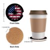 USA Flag Flower Absorbent Cup Holders Car Coasters,Ceramic Stone Drinks