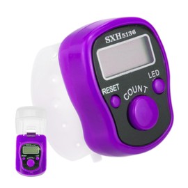 Purple Knit Counter Knitting Crochet Stitch Marker Row Counter,Finger Digital Counter,Stitch counters for Crocheting,Finger Counter