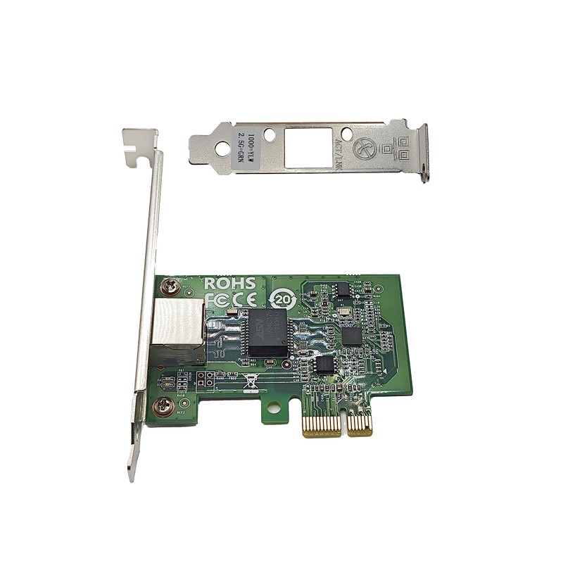 Elfcam® - Network Card 2.5GBase-T PCIe, RTL8125B 2500/1000Mbps PCI Express
