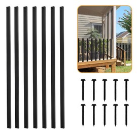 30 Pack 26" Heavy Duty Metal Deck Balusters ， Diameter Staircase Baluster， Hollow Straight Stair Spindles for Outdoor Deck, Porch, and Stair Railing