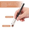 TEOYALL Thin Flat Eyeliner Brush, Precise Eyebrow Definer Brush, Concealer