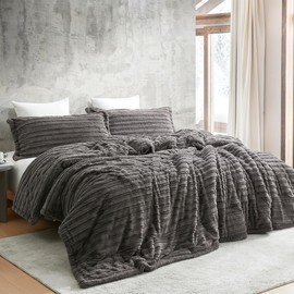 Byourbed You're Makin Me Plush - Coma Inducer® Oversized King Comforter Set - Petrified Oak