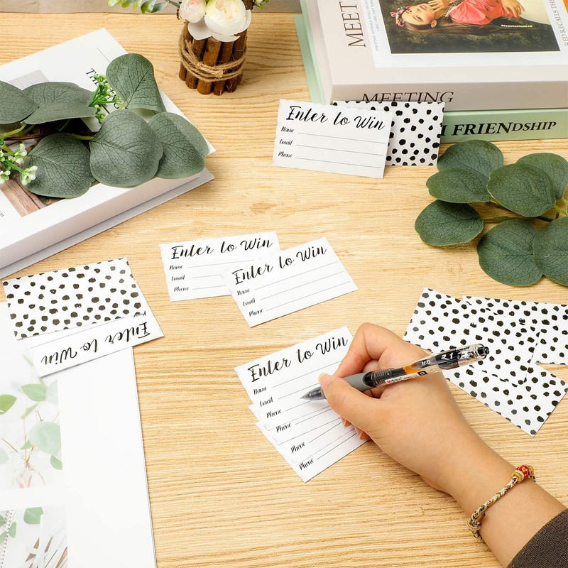 Whaline 600Pcs Enter to Win Cards 3.5 x 2 Inch