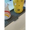 Happitasa Silicone Soap Dish Tray and Sponge Holder with Drain
