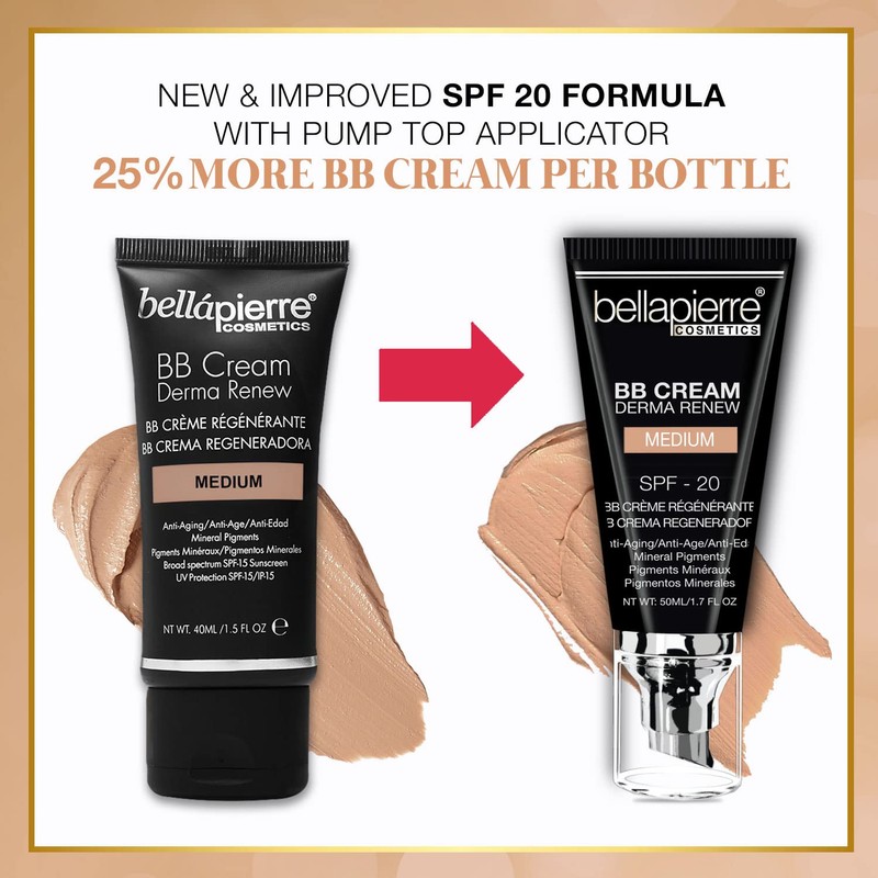 bellapierre BB Cream SPF 20 | Concealer, Foundation, & Moisturizer