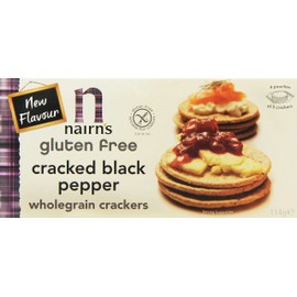 Nairns Cracked Black Pepper Gluten Free Cracker 114 g (Pack of 4)