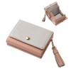 [Kiocciola] Mini Wallet Clasp Purse Tri-fold Genuine Leather Compact Wallet