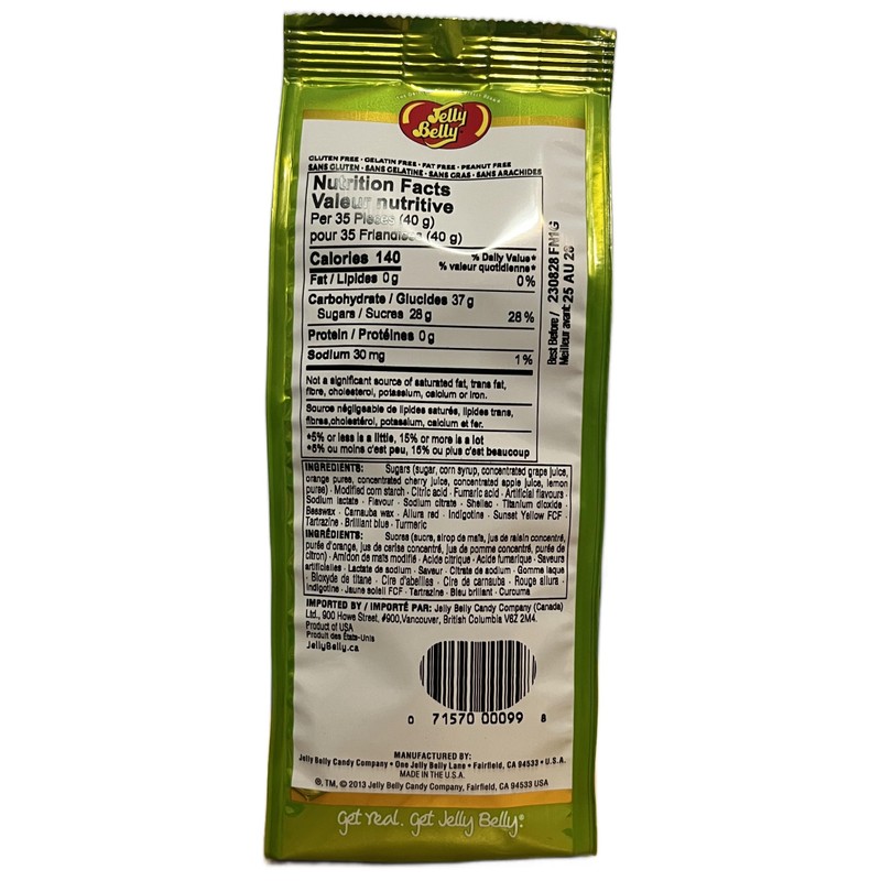 Jelly Belly Candy Gift Bag, Sours 7.5oz