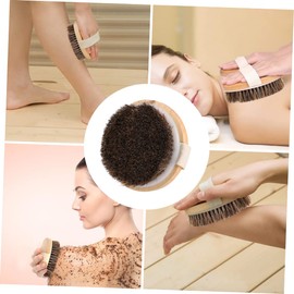 IWOWHERO Handheld Body Brush Massager for Cellulite and Soft Bristle Spa Scrubber for Dry Skin Exfoliation and Muscle Relief Bathing Accessory for Stress Relief