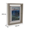 Smiling Art Creative Wooden Picture Frame for 2 Photos with