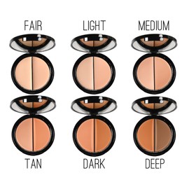 EVE PEARL HD Dual Foundation Full Coverage Long Lasting Non Greasy Vitamin E Skincare And 201 Contour Blender Brush Set Makeup Kit (Light)