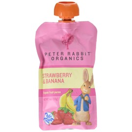 Peter Rabbit Organics Strawberry and Banana Snacks, 4-Ounce (Pack of 10)