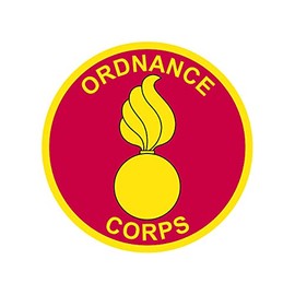 fagraphix Ordinance Corps Sticker Decal Self Adhesive Fort lee va Armament for Peace Sustainment Branch 1.25" Wide