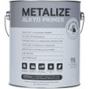 METALIZE Industrial Alkyd Primer, Steel Metal Iron Machinery, (Flat Gray)