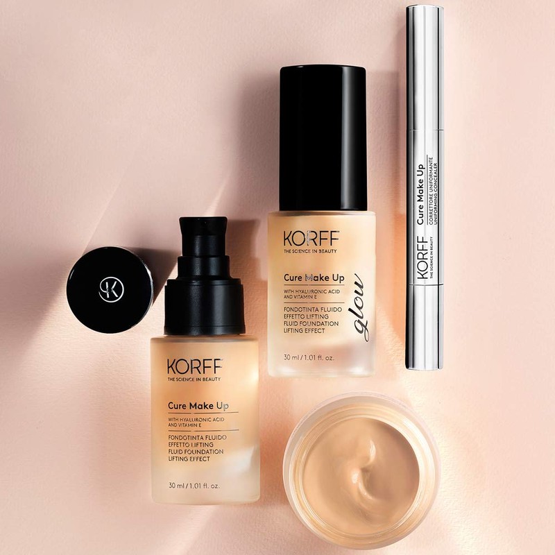 Korff Liquid Foundation, Lifting Glow Effect, Anti-Aging Formula and Long