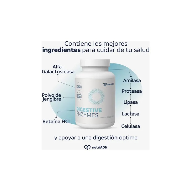Enzimas Digestivas Probioticos 90 Cap Digestion Bienestar Sabor Sin Sabor