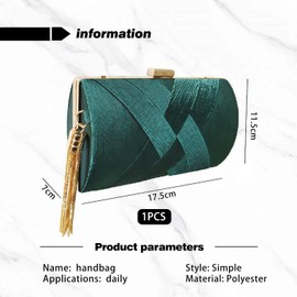 1 Piece Tassel Clutch Bag, Ladies Evening Bag, Elegant Handbag, Wedding Handbag, Cross Body Shoulder Bag