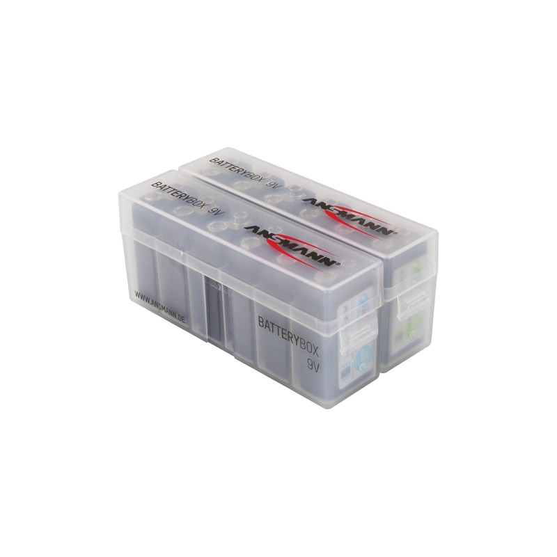 ANSMANN Battery Case for 6x 9V Rechargeable Batteries - Batterybox