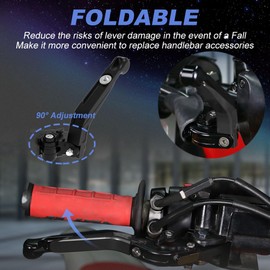 Mantt Adjustable Brake Clutch Lever Set Fit for CB500X CBR500R CB500F 2023-2022, CMX300 Rebel 300 CMX500 Rebel 500/S 2024-2017 Motorcycle Clutch Brake Levers
