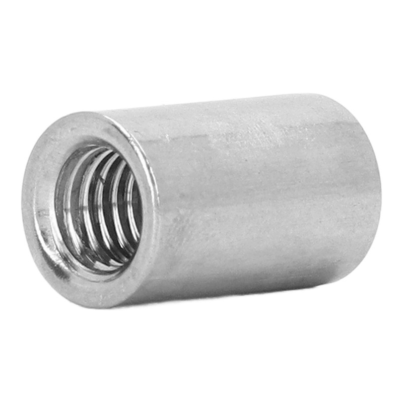 20Pcs Coupling Nut Stainless Steel M8 Round Rod Connector Nut