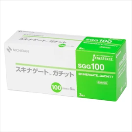 Nichiban SGG100 Skinnagate Gachit, 3.9 inches x 16.4 ft (100 mm x 5 m), Hypoallergenic, Fixation, Gentle on the Skin