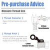 Mesee 30 Pieces Thread Repair Kit M8 x 1.25mm Metric