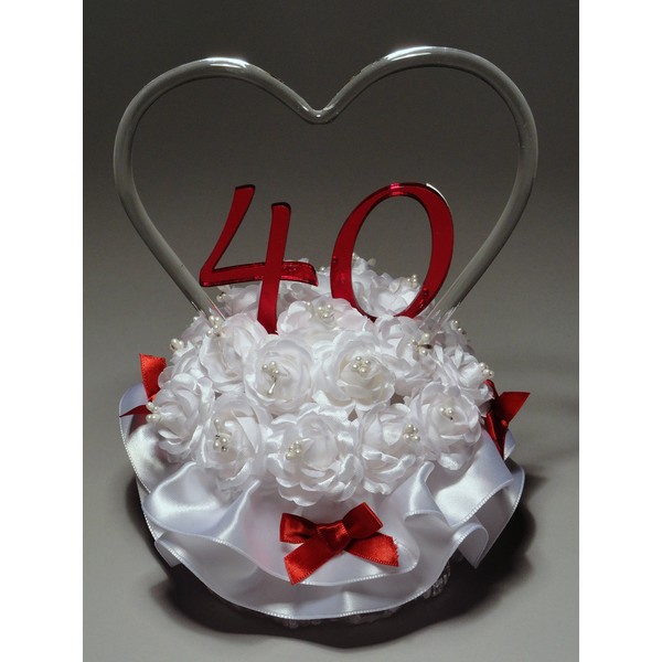 GOS 40th Wedding Anniversary Cake Topper Remembering The Years (865-40)