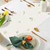 Bonhause Eucalyptus Leaves Table Runner 13x90 Inch Green Plants White