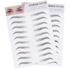Pegatinas de Cejas Artificiales Negras 2 Piezas de Papel Efecto