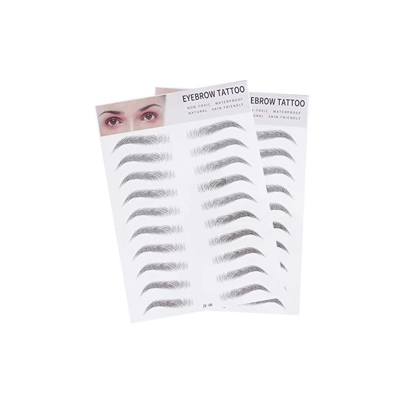 Pegatinas de Cejas Artificiales Negras 2 Piezas de Papel Efecto