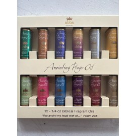 ABBA JERUSALEM 12-OIL 1/4oz VARIETY PACK ANOINTING OILS