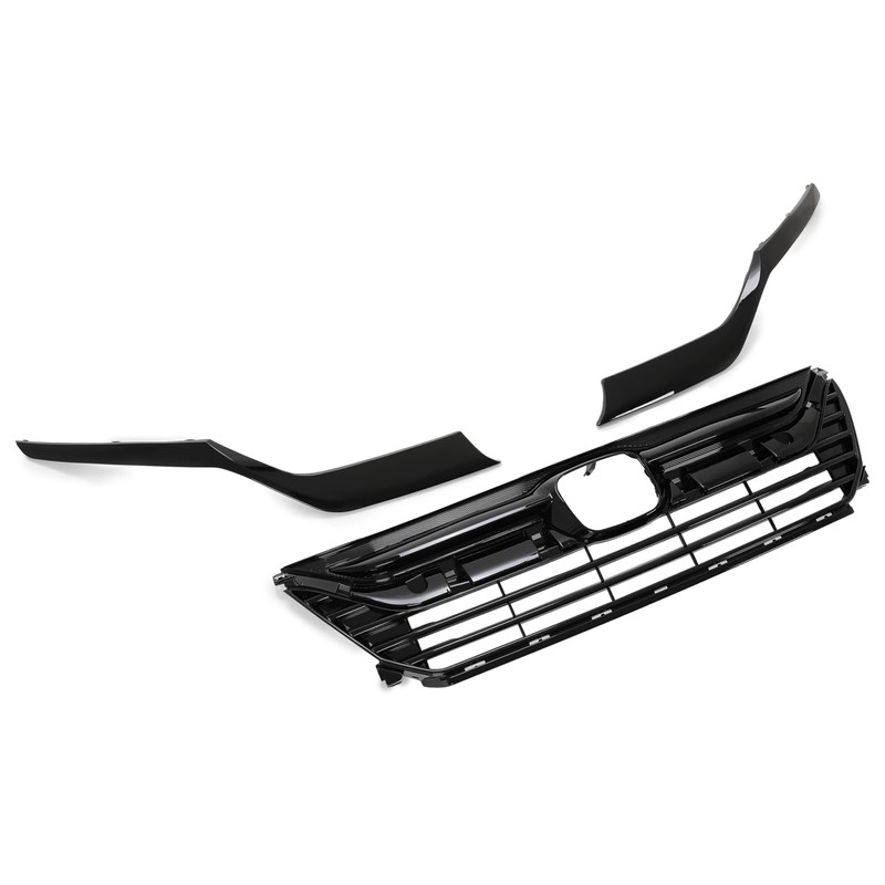 HECASA Front Grille+Headlight Eyelid Molding Compatible with 2018-2020 Honda Odyssey