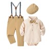 Volunboy Baby Boys Gentleman Romper Outfits Infant Wedding Long Sleeve